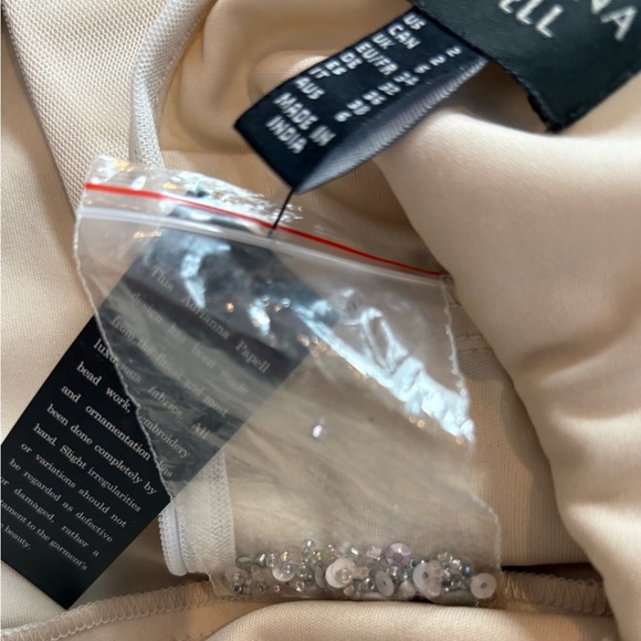 adrianna papell Embellished Mesh Sequin Cocktail wedding Formal Gown dress 2 NWT - Picture 12 of 16